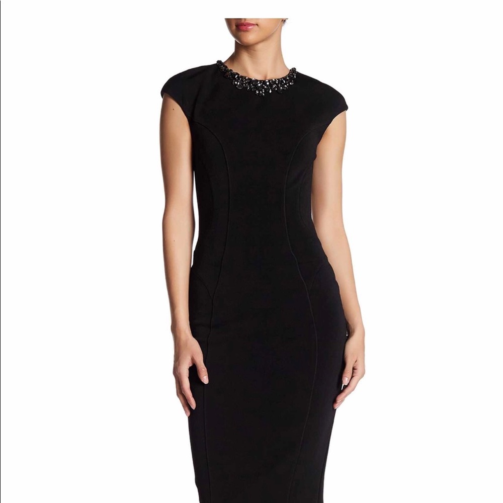 Ted Baker Black Dardee Embellished Bodycon Short C
